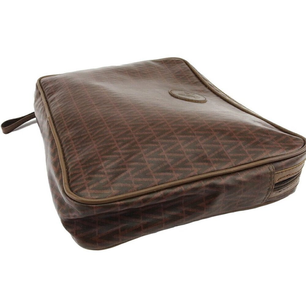 MARIO VALENTINO Clutch bag Brown gold Women Authentic secondhand